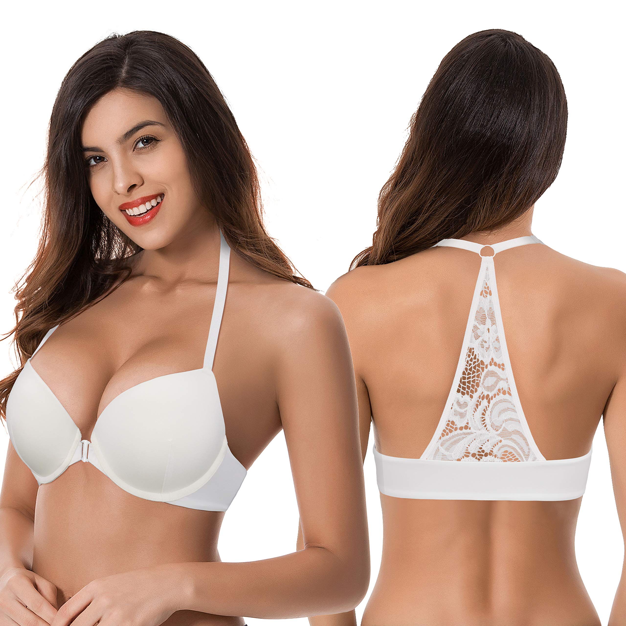 Curve Muse Push-up Underwire Donna (Pacco da 2) | Coppe modellate per sollevamento e modellamento, comfort quotidiano traspirante, vestibilità comoda per tutto il giorno