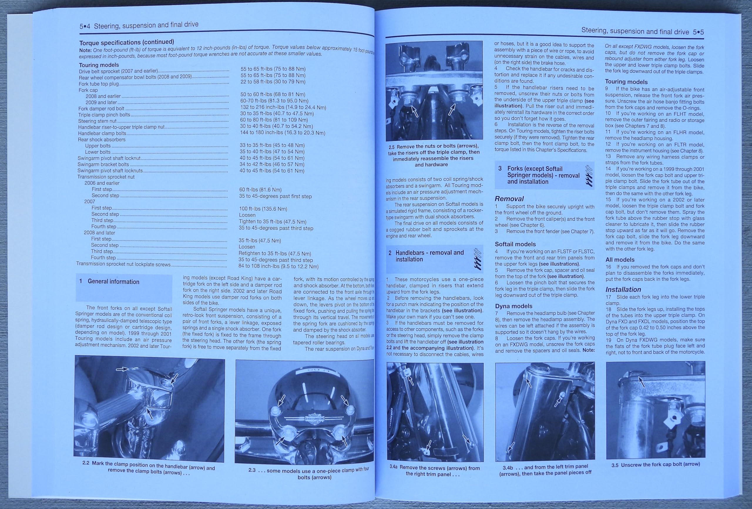 i5 Motorcycle Haynes Manual de Reparo Motocicleta Harley Davidson