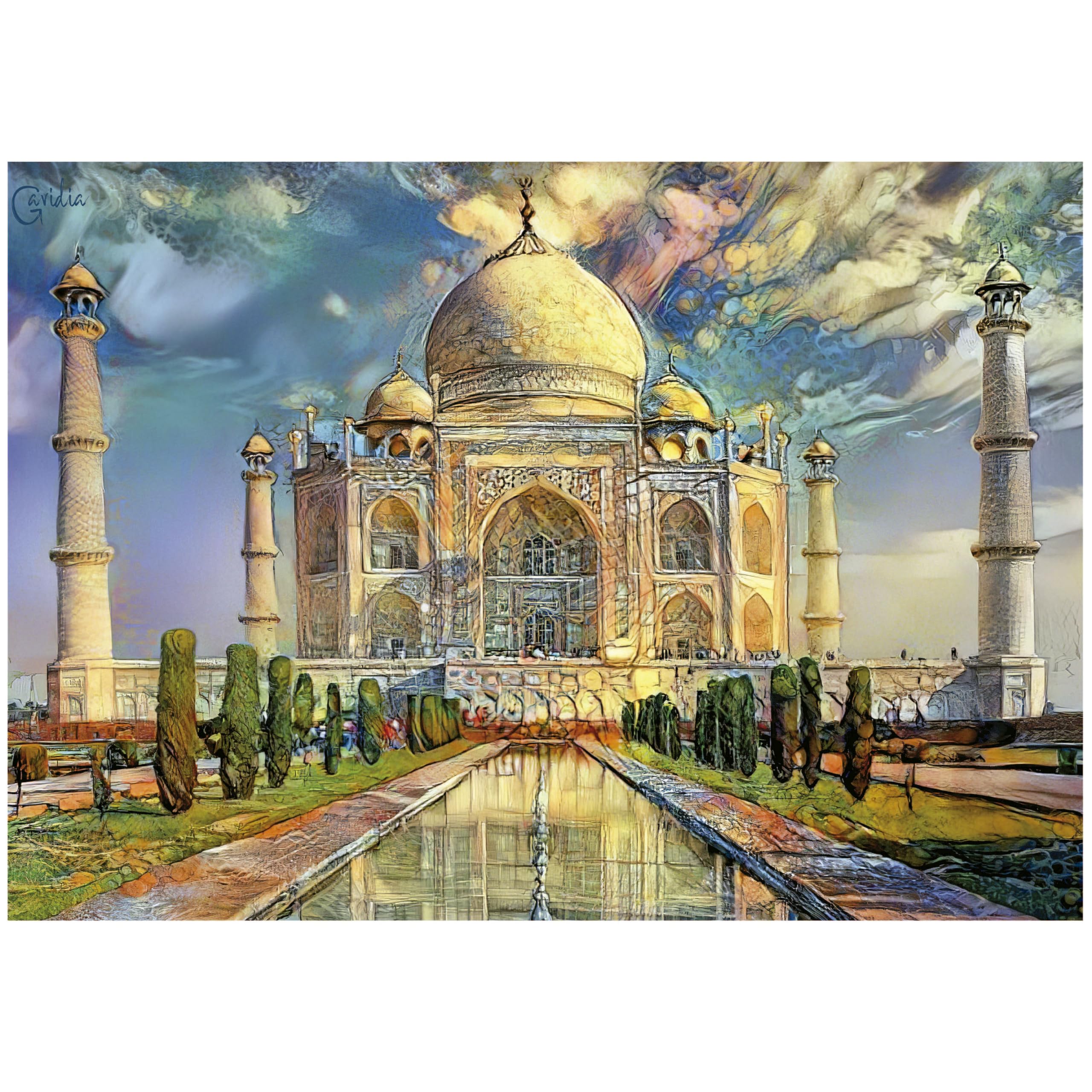 Amazon.com: Educa - 1000 Piece Puzzle for Adults | Taj Mahal. 14