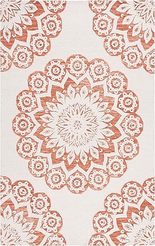 Miniatura 30 de SAFAVIEH Blossom Collection BLM108B - Alfombra cuadrada de lana de primera calidad, hecha a mano, 10 pies, color marfil/beige