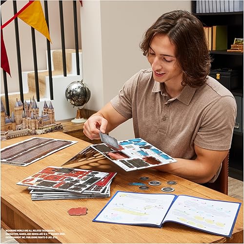 Miniatura 7 de 4D Build, Kit de modelo 3D de Hogwarts Express de Harry Potter, coleccionables de Harry Potter y decoración de escritorio, rompecabezas para