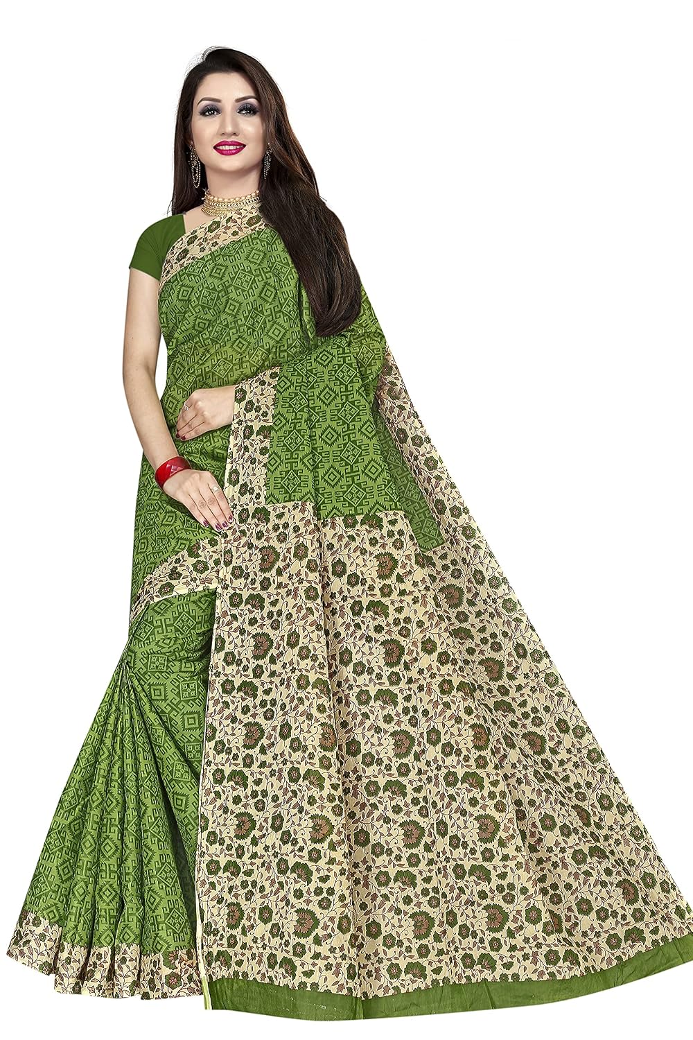 TAMAIRA FASHION Women's Plain Weave Pure Cotton Saree Without Blouse Piece (AB16_Parent) - Review, Price and Buying Guide