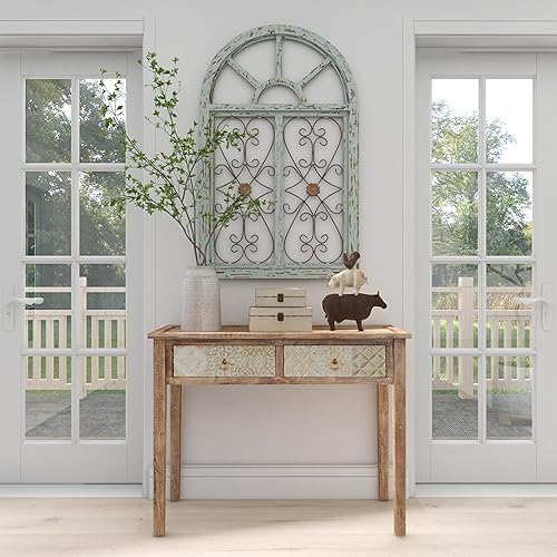 Miniatura 8 de Deco 79 Polystone - Escultura apilada de animales de granja, 11 x 3 x 14 pulgadas, marrón