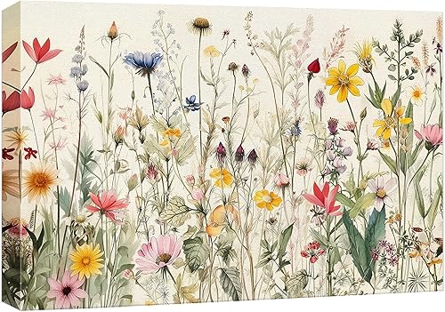 Miniatura 43 de WTD - Lienzo decorativo para pared, diseño de Giclee Flores de amapola