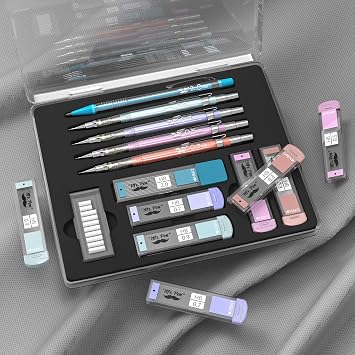 Mr. Pen- Pastel Mechanical Pencil Set, 5 Mechanical Pencils (0.3, 0.5, 0.7