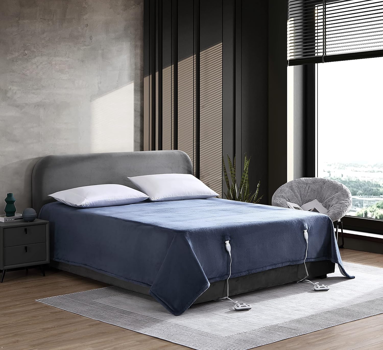 Eddie Bauer Twin Heated Blanket, Warming Bedding with Indetectable Wires