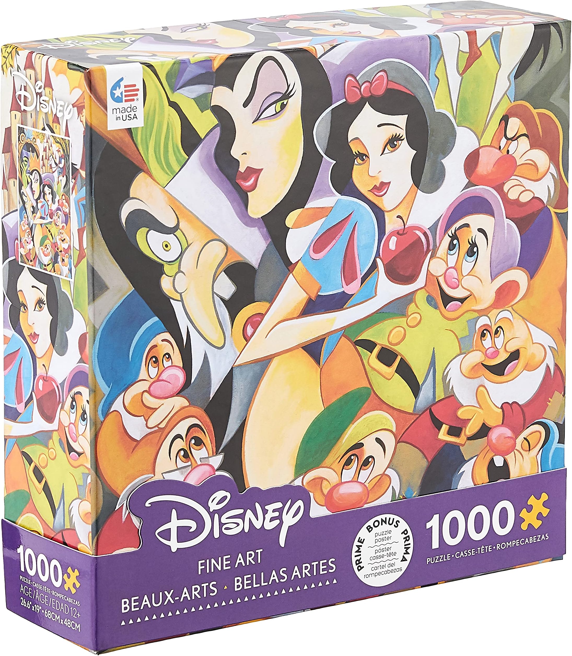 Ceaco - Disney Fine Art Collection- Enchantment of Snow White - 1000 Piece Jigsaw Puzzle