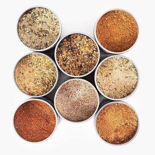 Miniatura 2 de Set de regalo BBQ Bucket & Pit Master | 8 condimentos y sales gourmet en una hermosa lata de regalo | Todo natural, sin OGM | Mezclas de especias