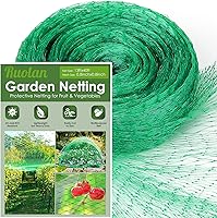 Vista 8 de Ruolan Red para pájaros para jardín, protege plantas vegetales y árboles frutales, 13 x 20 pies, red de plástico para pájaros, ciervos, ardillas