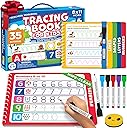 Preschool Learning Activities - Tracing Books for Kids Ages 3-5 - Toddler Handwriting Practice - Letter Tracing for Kids Preschool Kindergarten 3-4, 4-5 - 3 year old boy gift - Gifts for Grandkids