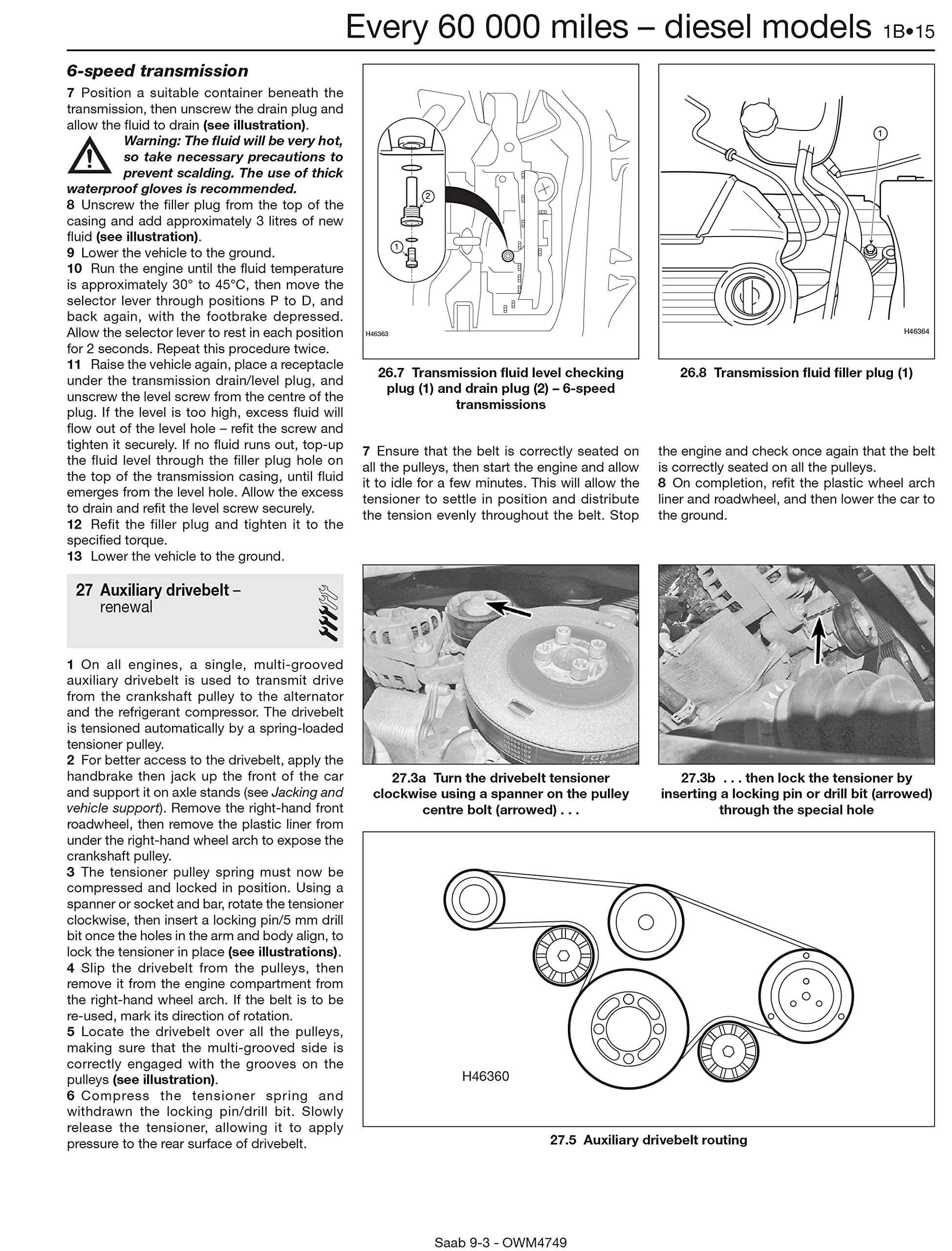 Saab 9-3 Petrol & Diesel (Sept 02 - Sept 07) Haynes Repair Manual: 45109