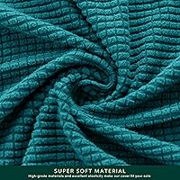 Vista 220 de CHUN YI - Funda elástica para sofá (7 piezas), funda para sofá de 3 plazas con tres respaldos y cojines separados con banda elástica, tela jacquard