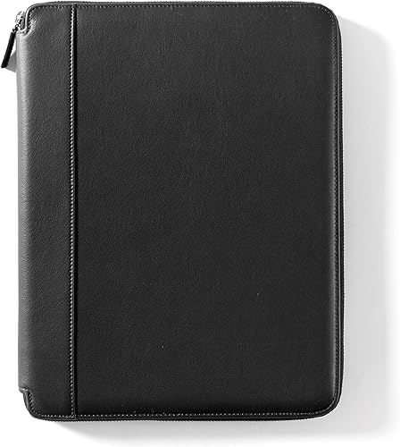 Miniatura 10 de Leatherology Cartera ejecutiva con cremallera Camel con bolsillo interior para tableta