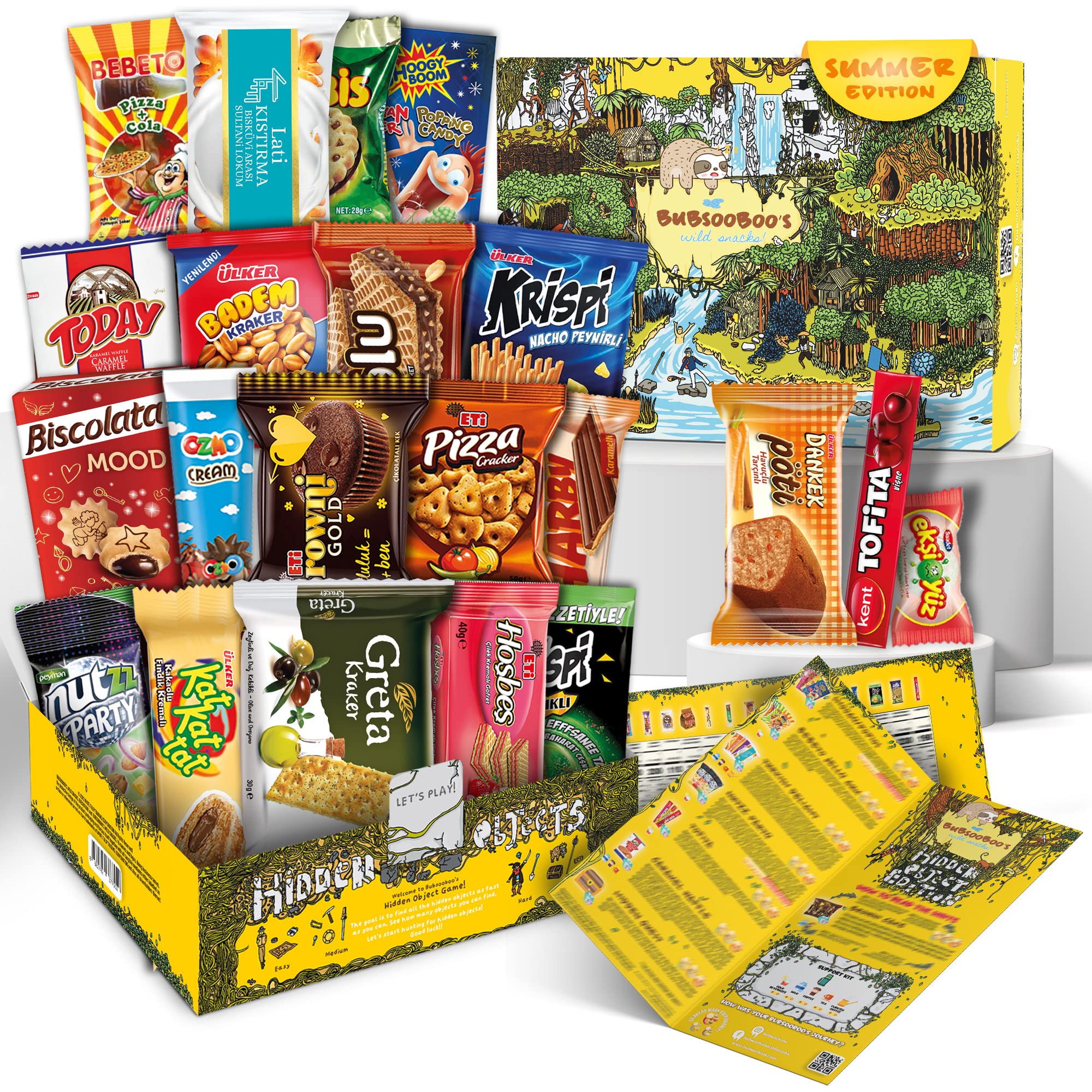 International Snack Box, Giftable Exotic Universal Treats and Candies, Foreign Foods from around the World, Authentic Tasting Experience Inspired by European, Korean and Japanese Cultures