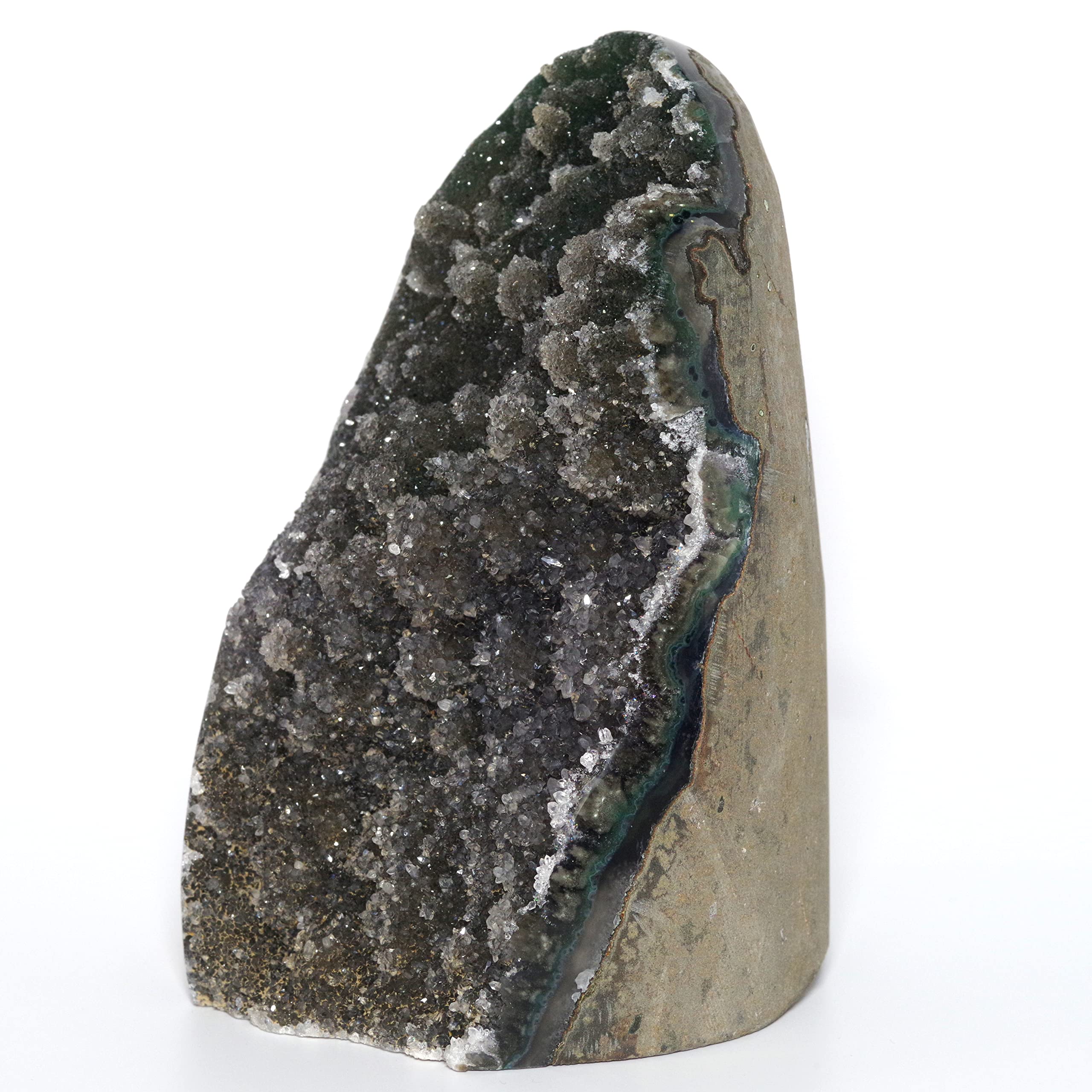 Amazon | [N2 stone Natural] 天然鉱物 水晶 ジオード/ドゥルージー 