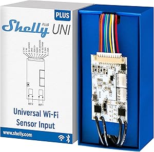 Shelly Plus Uni Smart Wi-Fi Module with Clean Contact | Low Voltage | Home Automation | No Hub Required | Precise Voltmete…