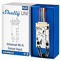 Vista 1 de Shelly Plus Uni Módulo inteligente operado por Wi-Fi y Bluetooth con contactos secos Automatización del hogar Compatible con Alexa y Google