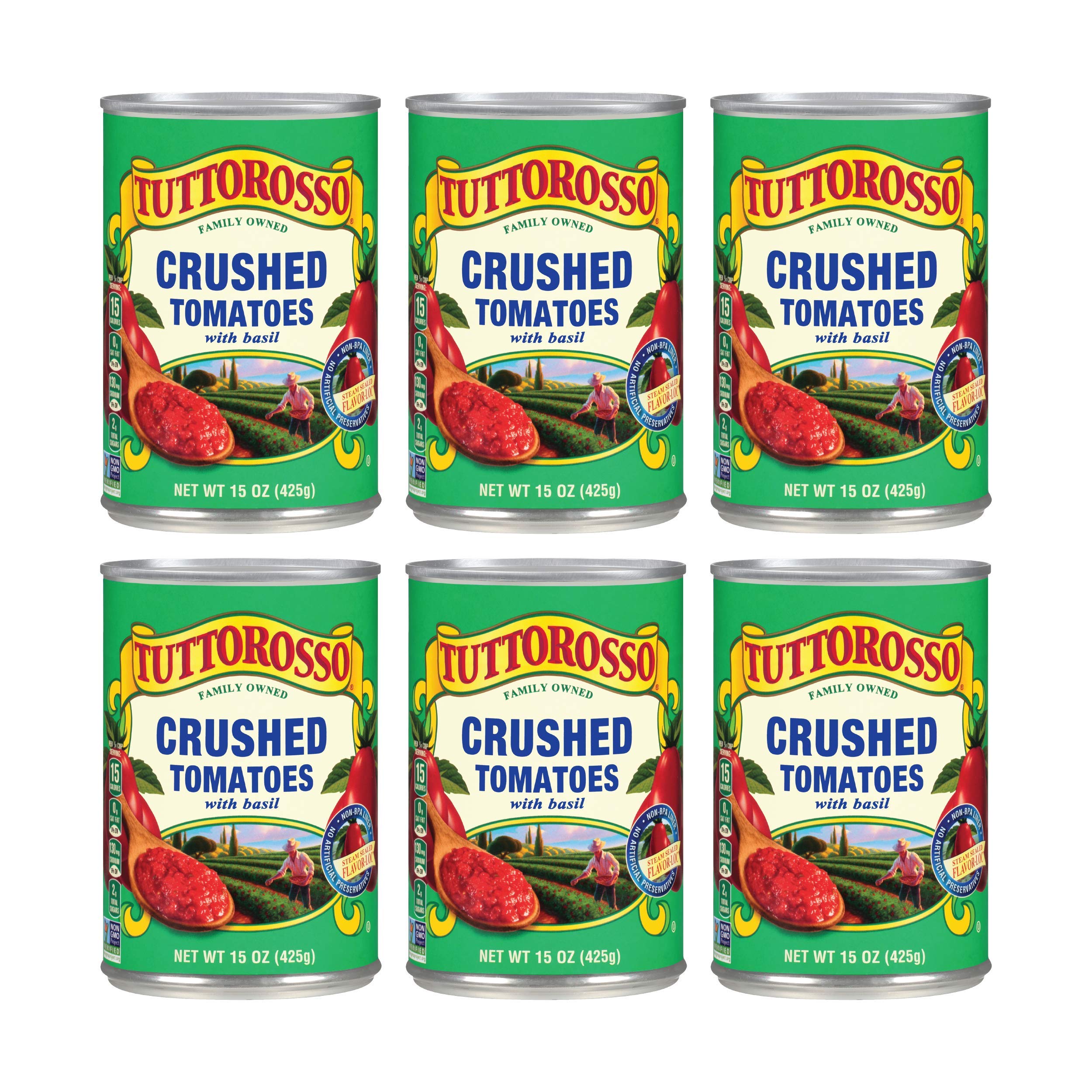 Tuttorosso Crushed Tomatoes with Basil 6 Pack