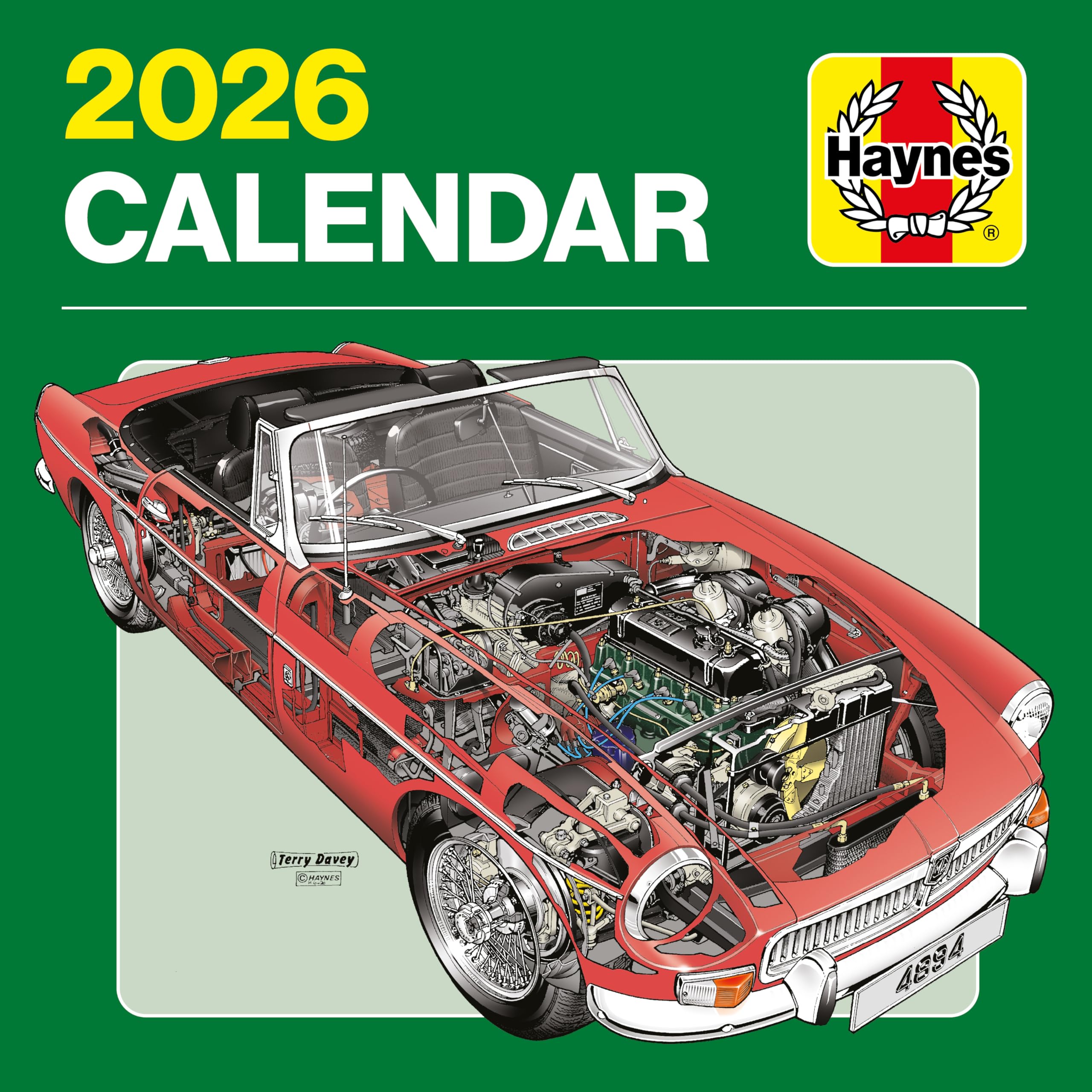 2026 Haynes Wall Calendar - January to December 2026