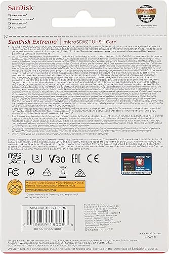 Miniatura 2 de SanDisk Tarjeta de memoria Extreme MicroSDXC UHS-I de 400 GB - C10, U3, V30, 4K, A2, Micro SD - SDSQXA1-400G-GN6MN