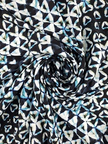 Minerva Exclusivo Sankakkei Spirit Viscosa Challis Tela - por yarda