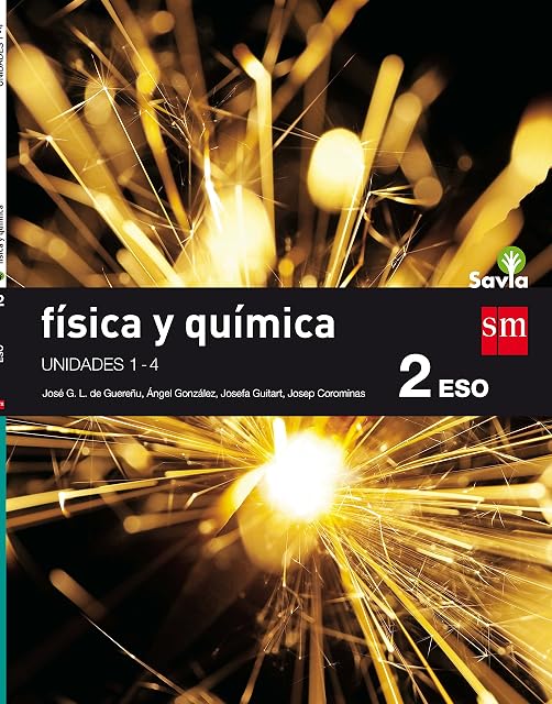 Portada de Física y Química 2º ESO Trimestres Savia 16