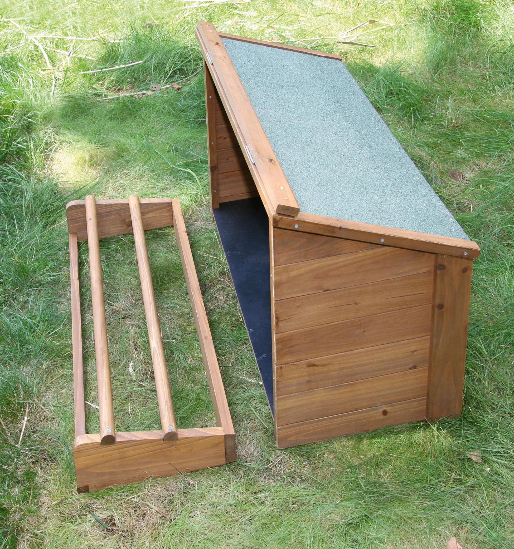 Kerbl Hobbyfarming Nido per piccoli animali per polli, 85x37x48cm, incl. posatoi, facile da montare nella gabbia