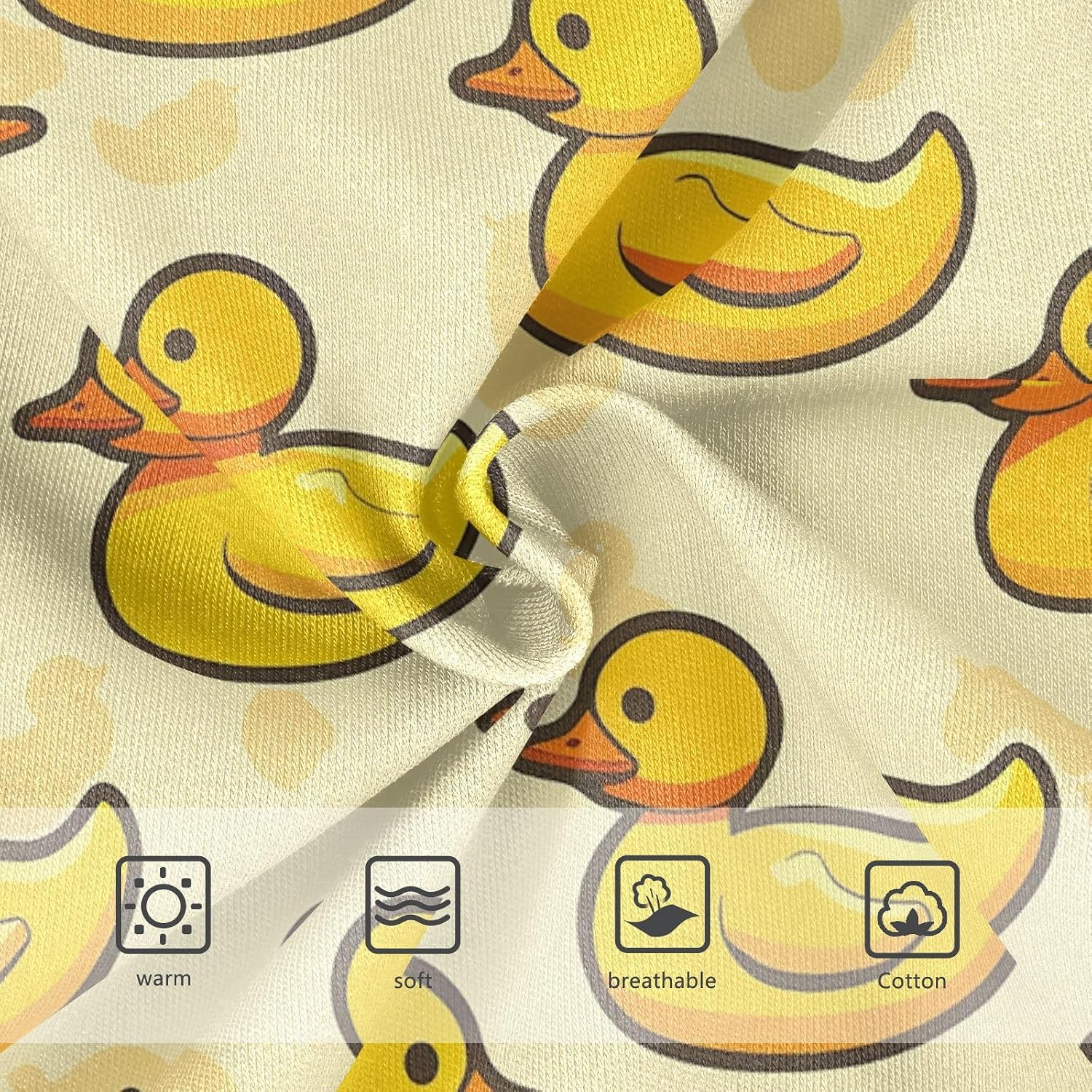 visesunny Yellow Duck Design Potty Training Underwear Boys Toddler Cotton Soft Brief Size 2T-8Y for Kids 2-8Y