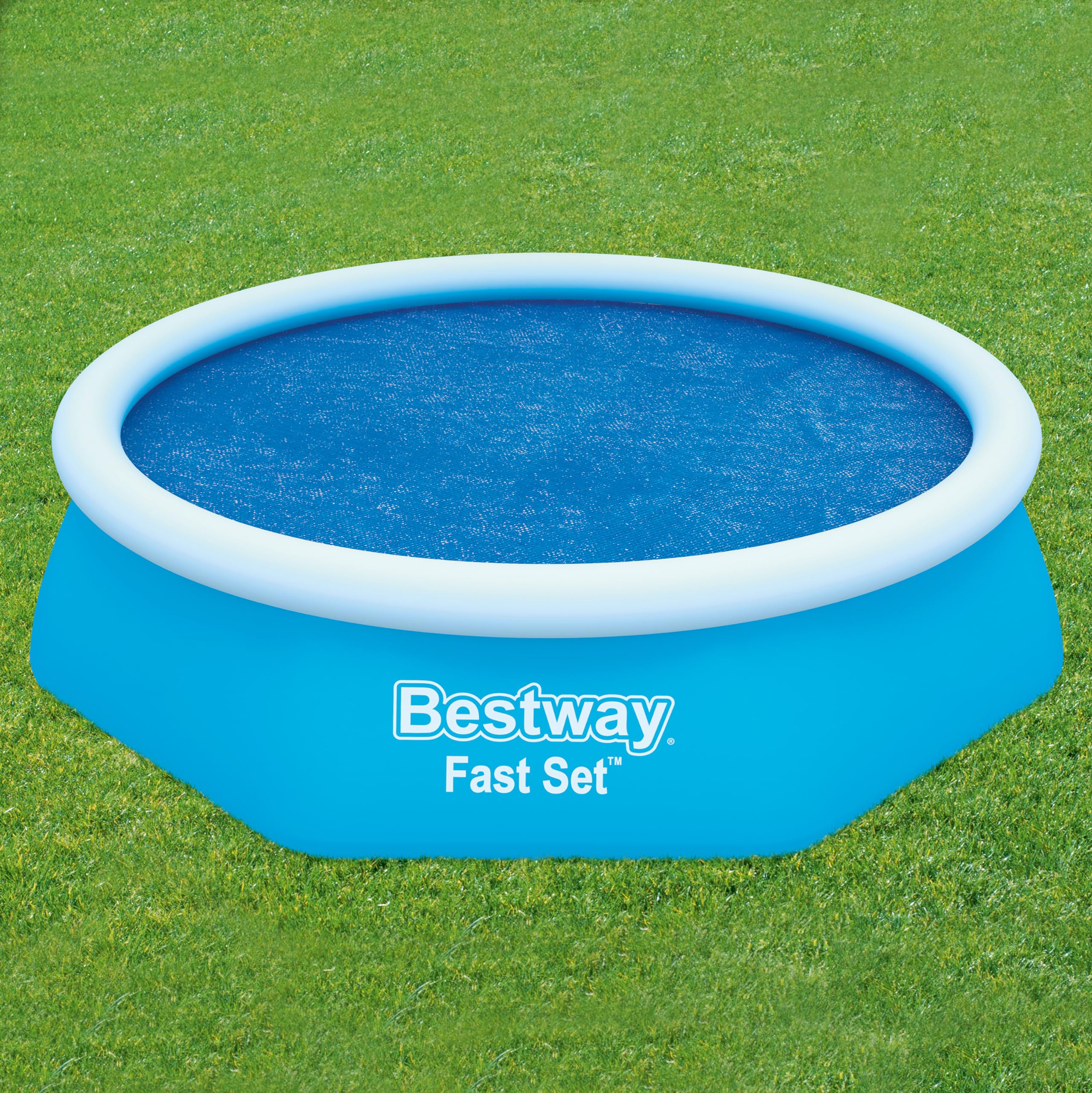 Bestway Plandeka solarna PE Ø 210 cm, niebieska, okrągła