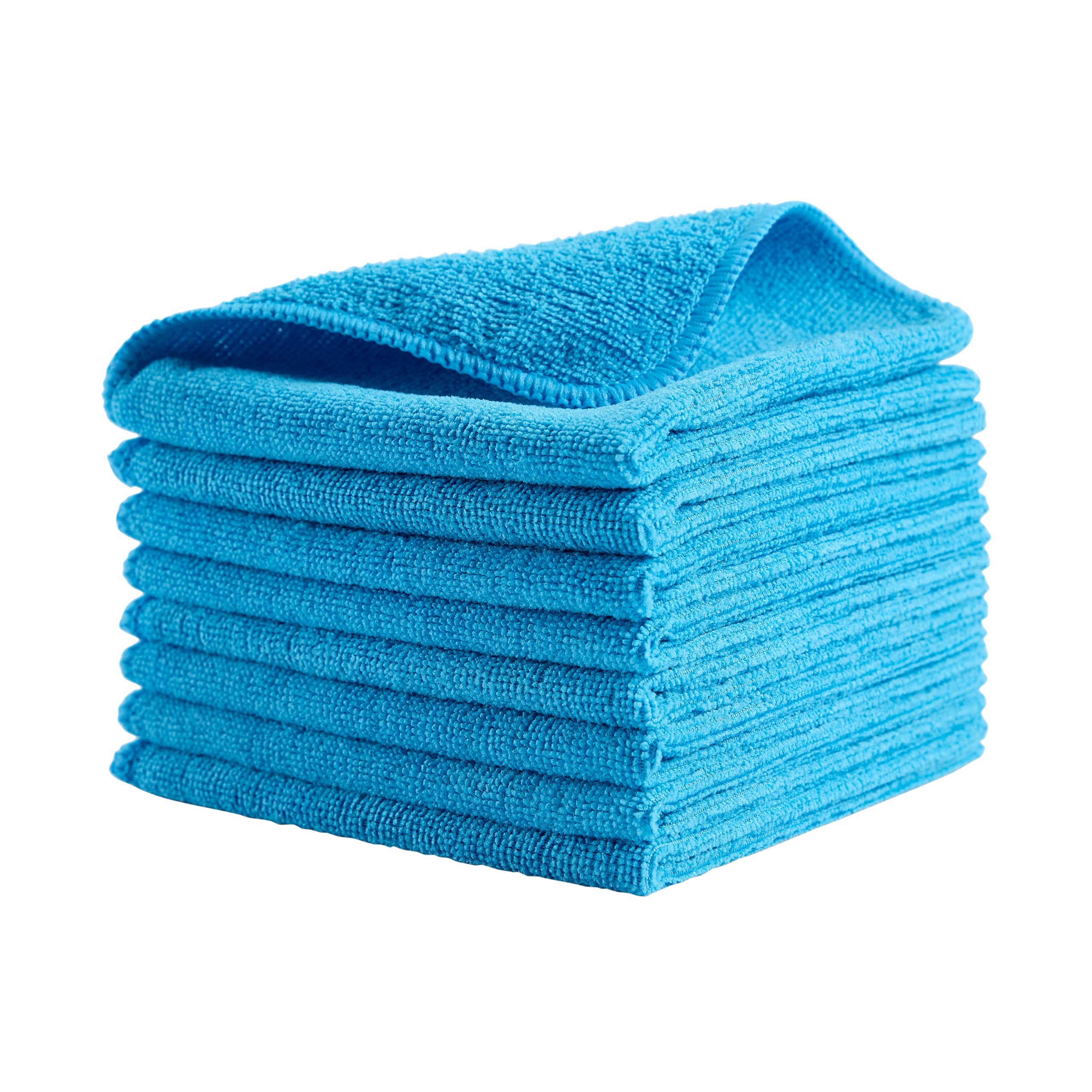 Rubbermaid Commercial Products HYGEN™ r-40 Chiffons Microfibre Recyclée, 30cmx30cm | Résistants, sans Peluches, pour Nettoyage Humide/Sec, Maison, Voitures | Bleu | Sachet de 24 carrés | 1820579