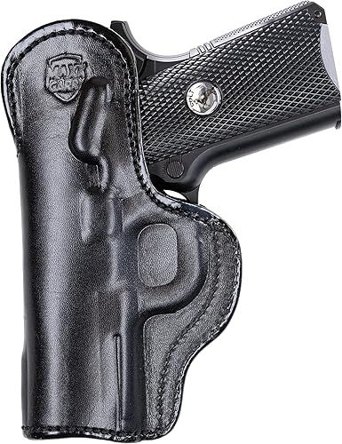 Miniatura 5 de Maxx Carry Compatible conrepuesto para funda de pistola de cuero compatible con Kimber Micro 9, Ultra Carry II 0.354 in, .45 ACP, Bersa Thunder 380,