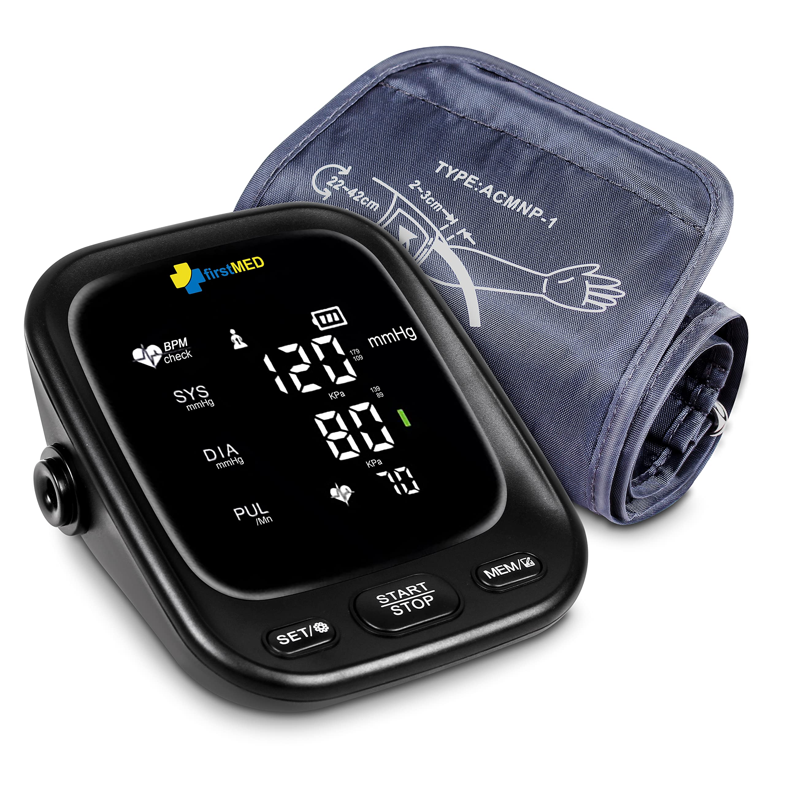 Firstmed FM 05 Upper Arms Automatic Digital Talking Blood Pressure Monitor & Large Screen inbuilt battery Type-C USB Power Supply FM 05 Bp Monitor (Black) (B0BS92YM8M) Amazon Price History, Amazon Price Tracker