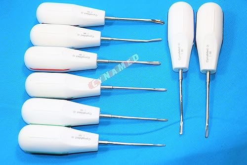 Miniatura 3 de Nuevos elevadores dentales Luxating 8 PC Luxating Root Elevators Instrumentos dentales