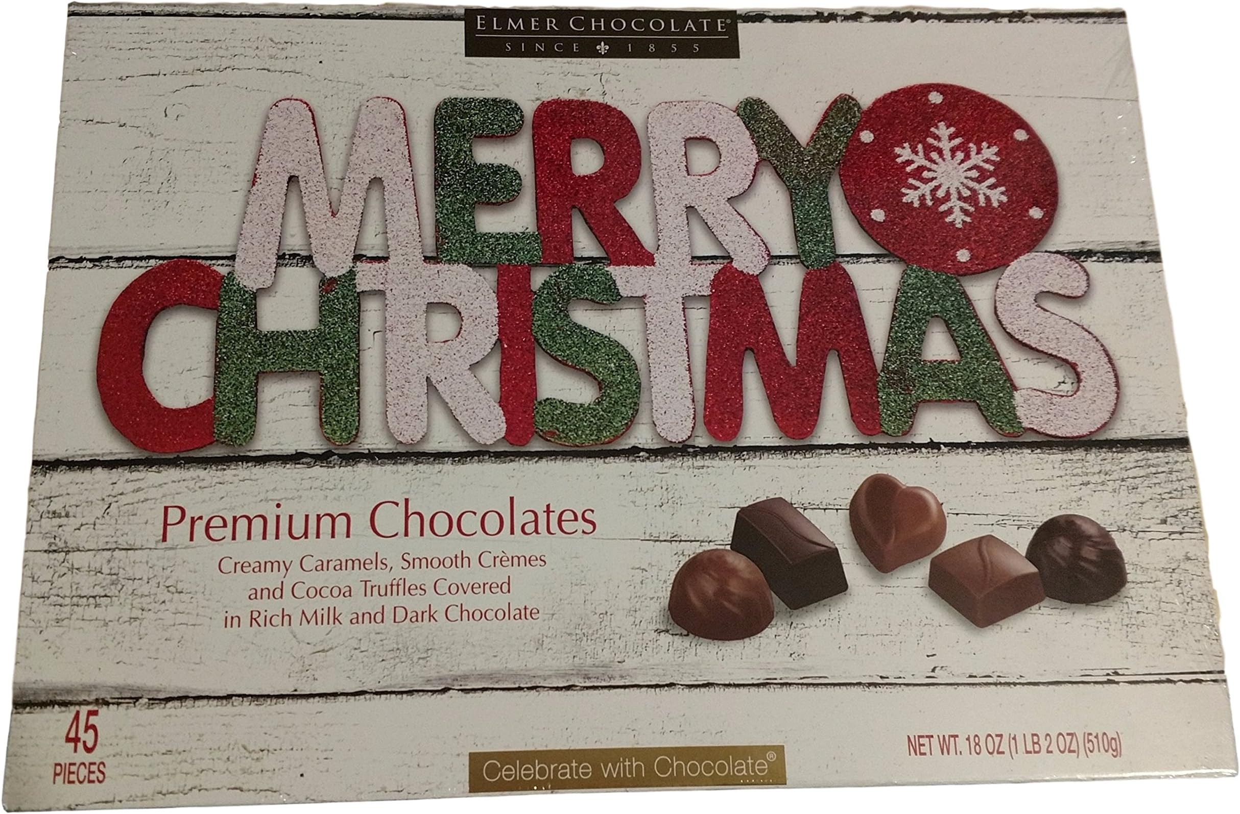 Elmer Chocolate Christmas Candy Assortment - 45 Pieces