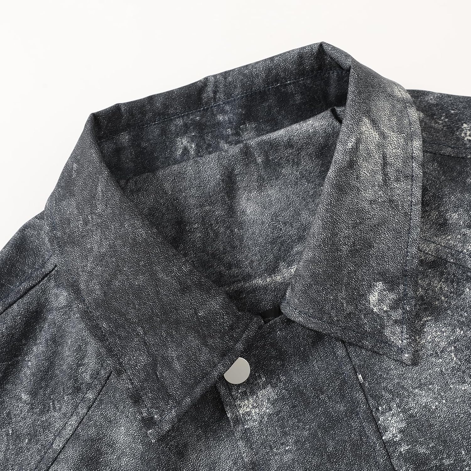 Men'S American Streetwear Jacket—Oxford Check Waterproof Fabric, 3d Contoured Cut, Slanted Slash Pockets