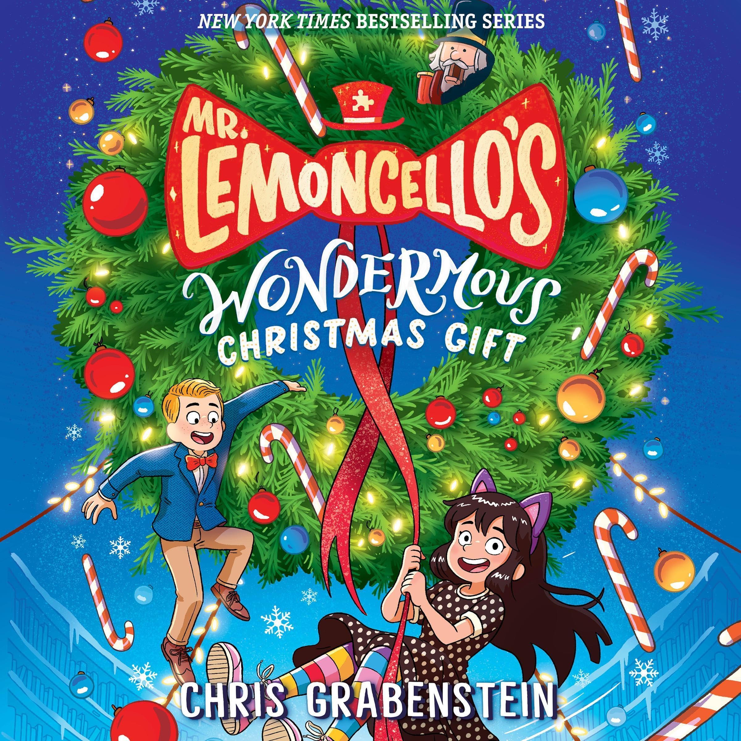 Cover art for Mr. Lemoncello's Wondermous Christmas Gift