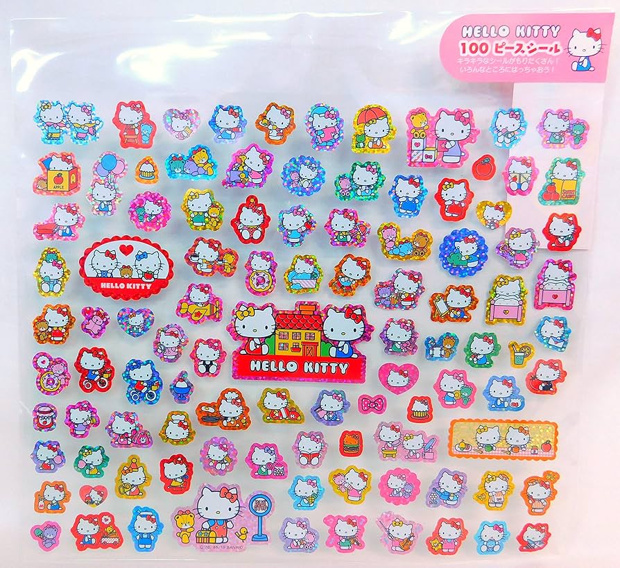 Amazon.co.jp: Hello Kitty ハローキティ 100ピースシール