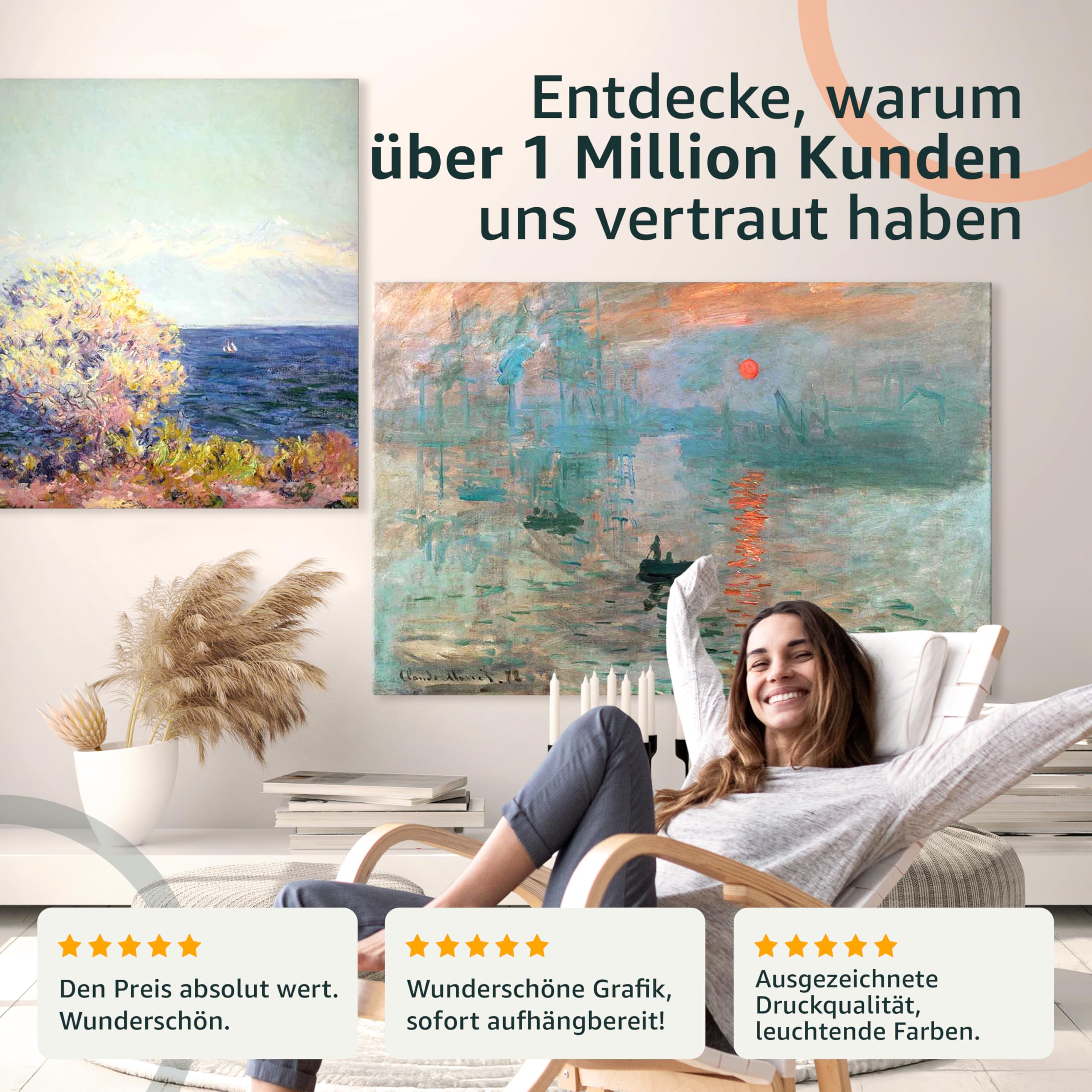 B&D XXL - Leinwandbild Poster Frau Gesicht, Schlafzimmer, Wohnzimmer | Hochwertige Leinwand, sofort aufhängbar, ideal fürs Wohn- oder Schlafzimmer, wasserfest und lichtecht, langlebig, stilvoll