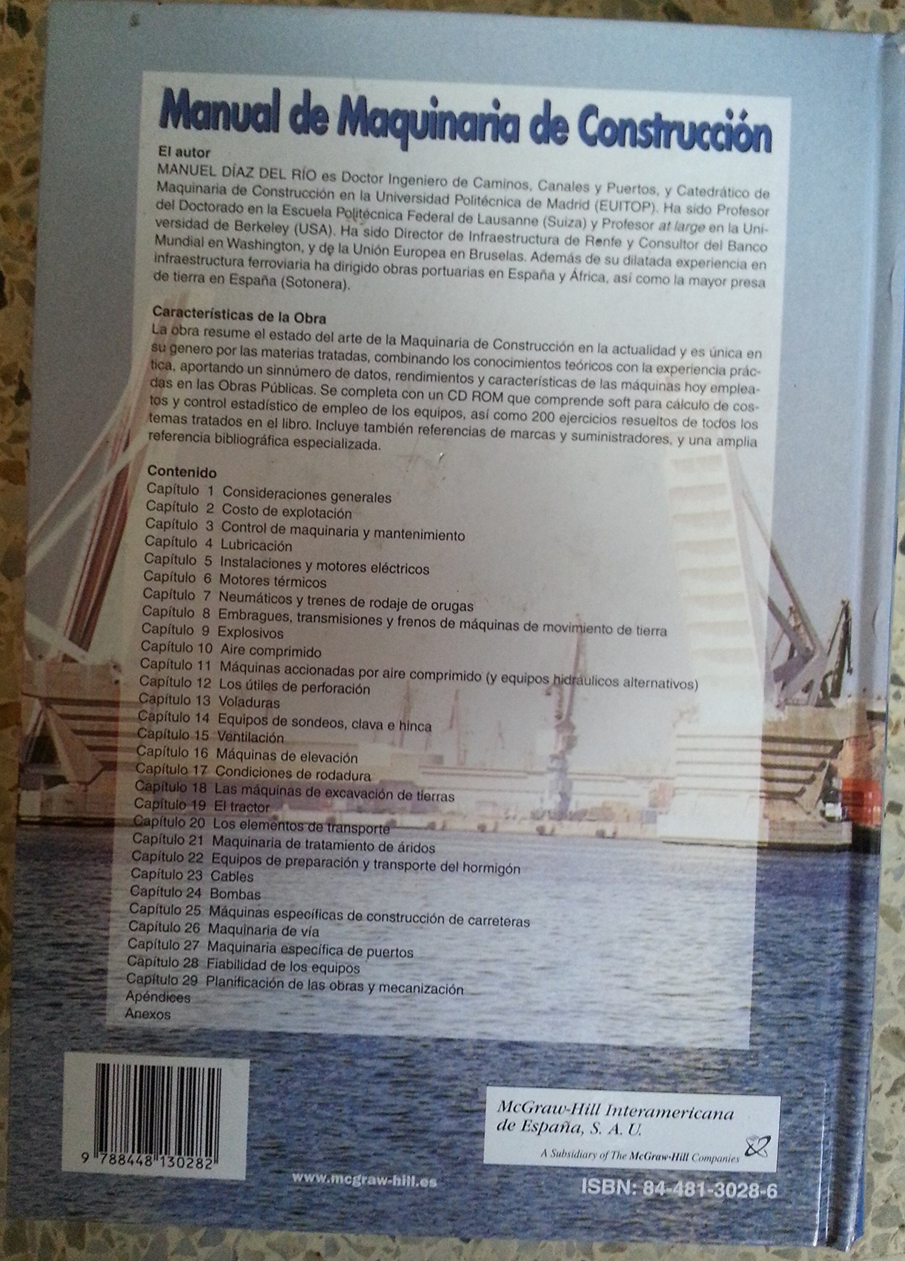 MANUAL MAQUINARIA CONTRUCCION- (SIN COLECCION)