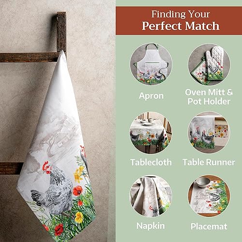 Miniatura 5 de Maison d' Hermine Paños de cocina 100% algodón, paños de cocina absorbentes para el hogar, cocina, comedor, fiestas de cóctel y campamento, Basse