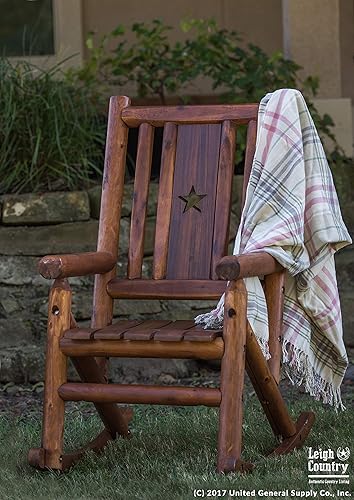 Miniatura 2 de Leigh Country TX 36002 - Balancín de troncos ámbar con estrella, color marrón