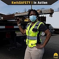 Vista 8 de KwikSafety - Charlotte, NC - Chaleco de seguridad RoadBOSS Economy & Premium para Mujer [Ajustado] Clase 2 ANSI probado OSHA