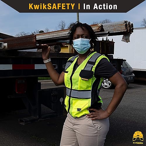 Miniatura 8 de KwikSafety - Charlotte, NC - Chaleco de seguridad RoadBOSS Economy & Premium para Mujer Ajustado Clase 2 ANSI probado OSHA
