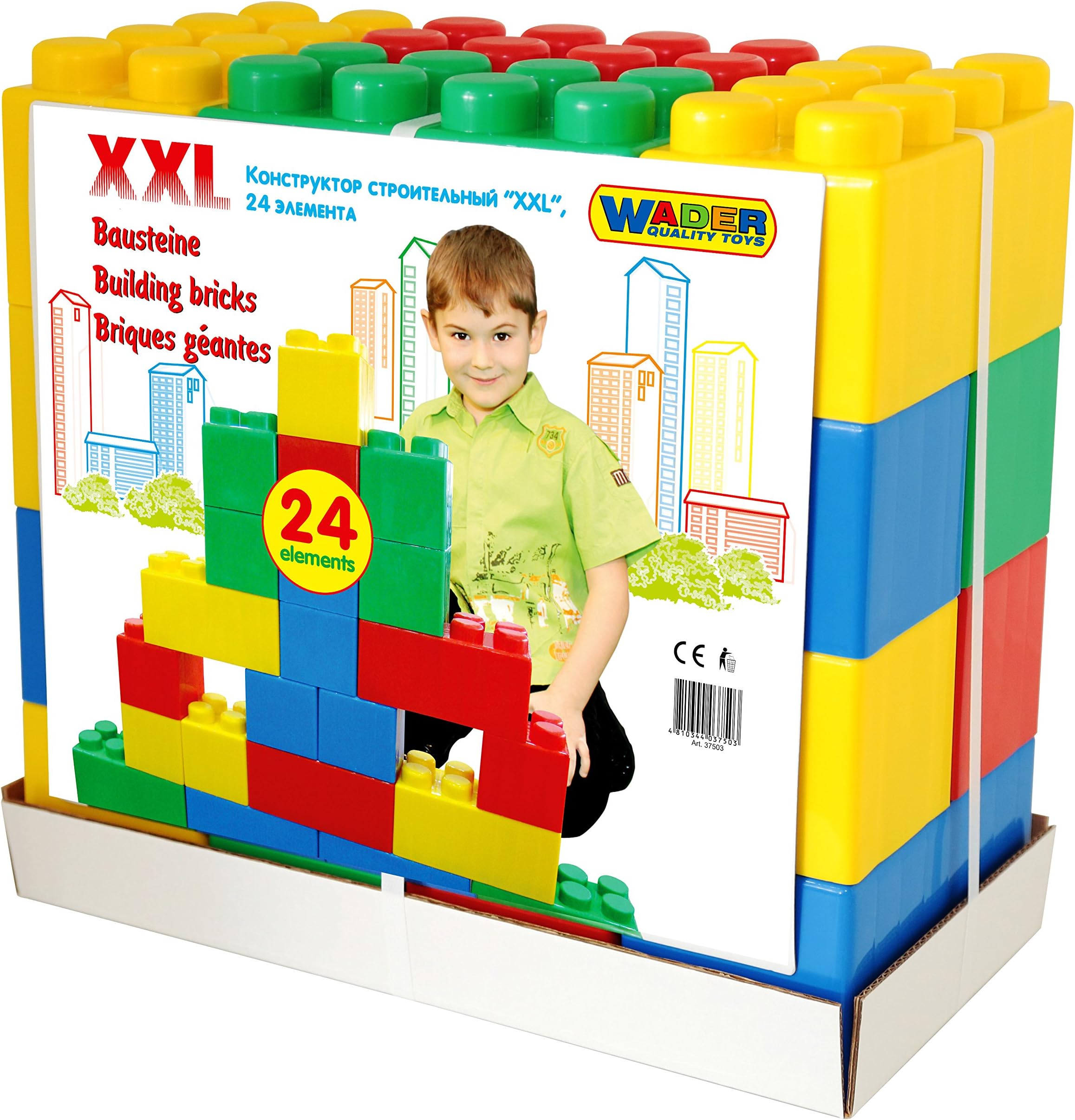 Wader Playing & Construction - XXL Building Bricks - 24 Pieces