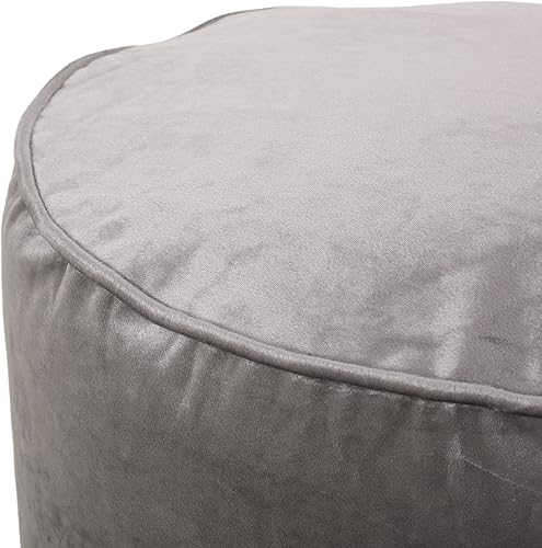 Miniatura 34 de Christopher Knight Home Puf cilíndrico de terciopelo Gwinnett - Rosa rubor Albaricoque,rosado (Blush Pink),Azul cobalto,Gris Peltre,Verde