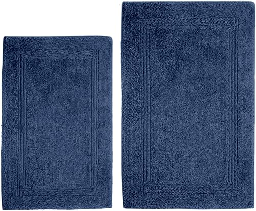 Miniatura 17 de WOVEN ST. Alfombra de baño de algodón con mechones Alfombra de área para spa, tocador, ducha, baños principales Textiles absorbentes de agua