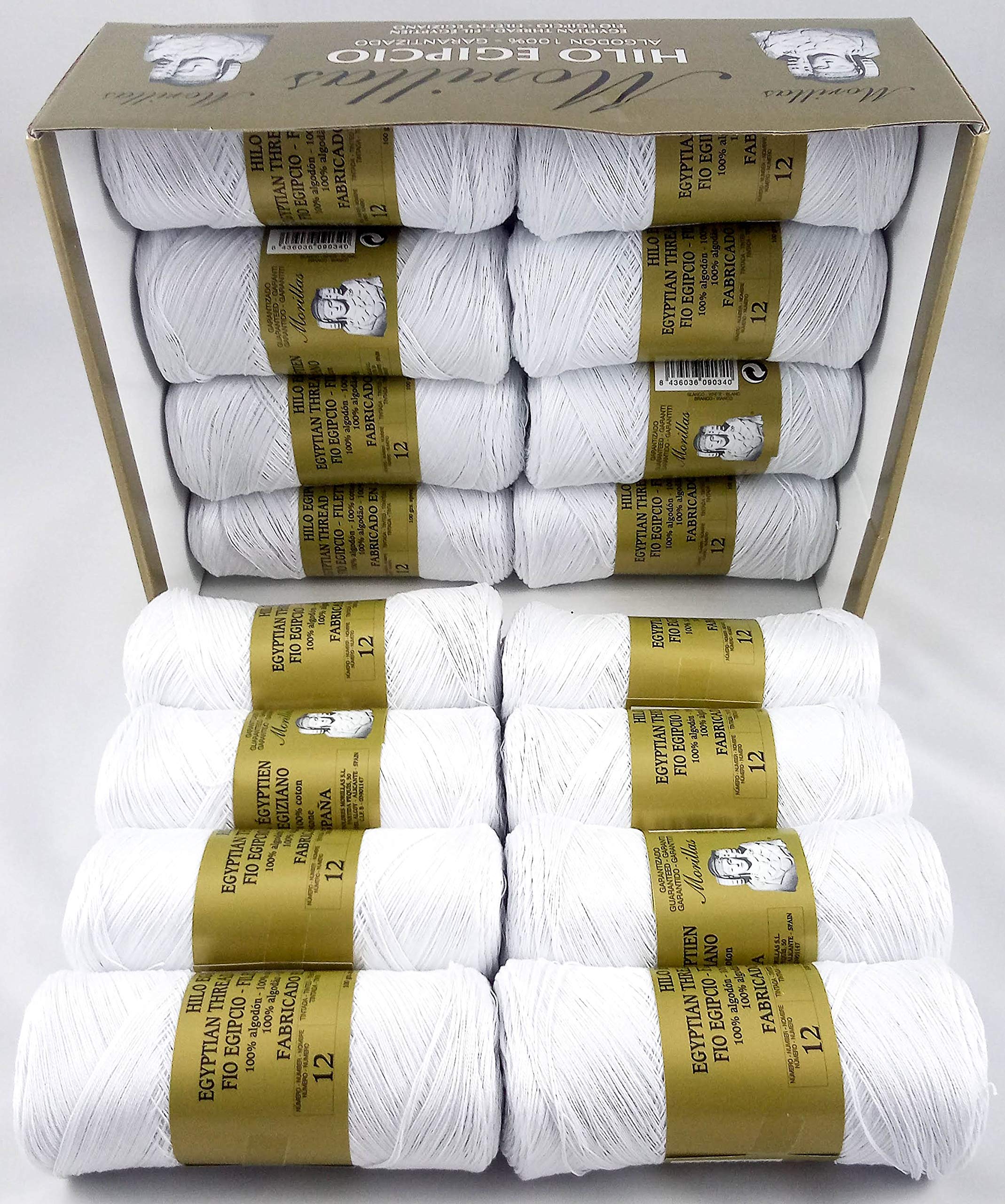 ▷ Confezione da 16 Zepelines Ne 12/2 in 100% cotone egiziano mercerizzato per lavorare a maglia o all'uncinetto con una finitura elegante.