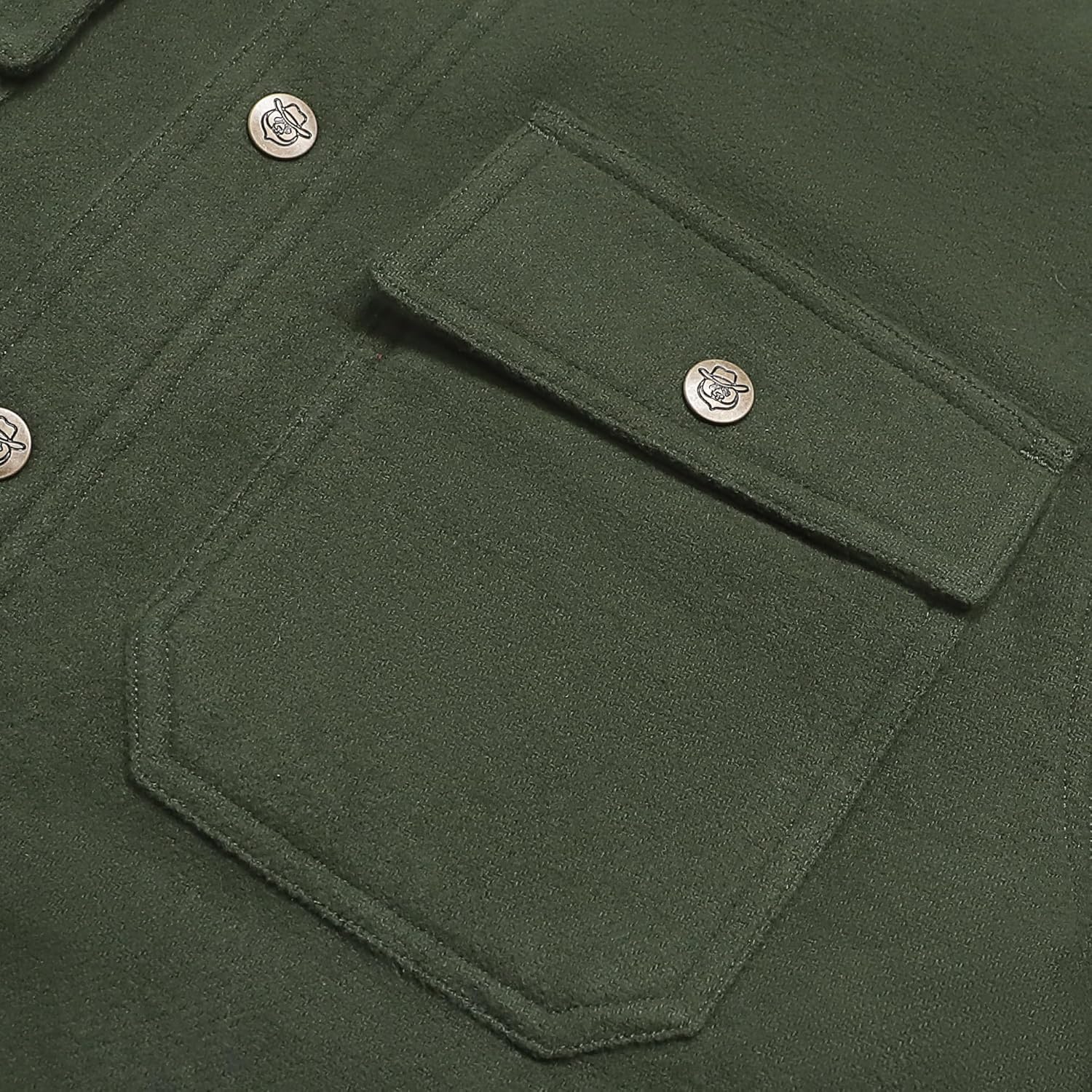 Dubinik® Mens Shacket Lightweight Jacket Cozy Warm Lined Overshirt Flannel Shirts For Men Long Sleeve Snap Casual Plaid - Image 5