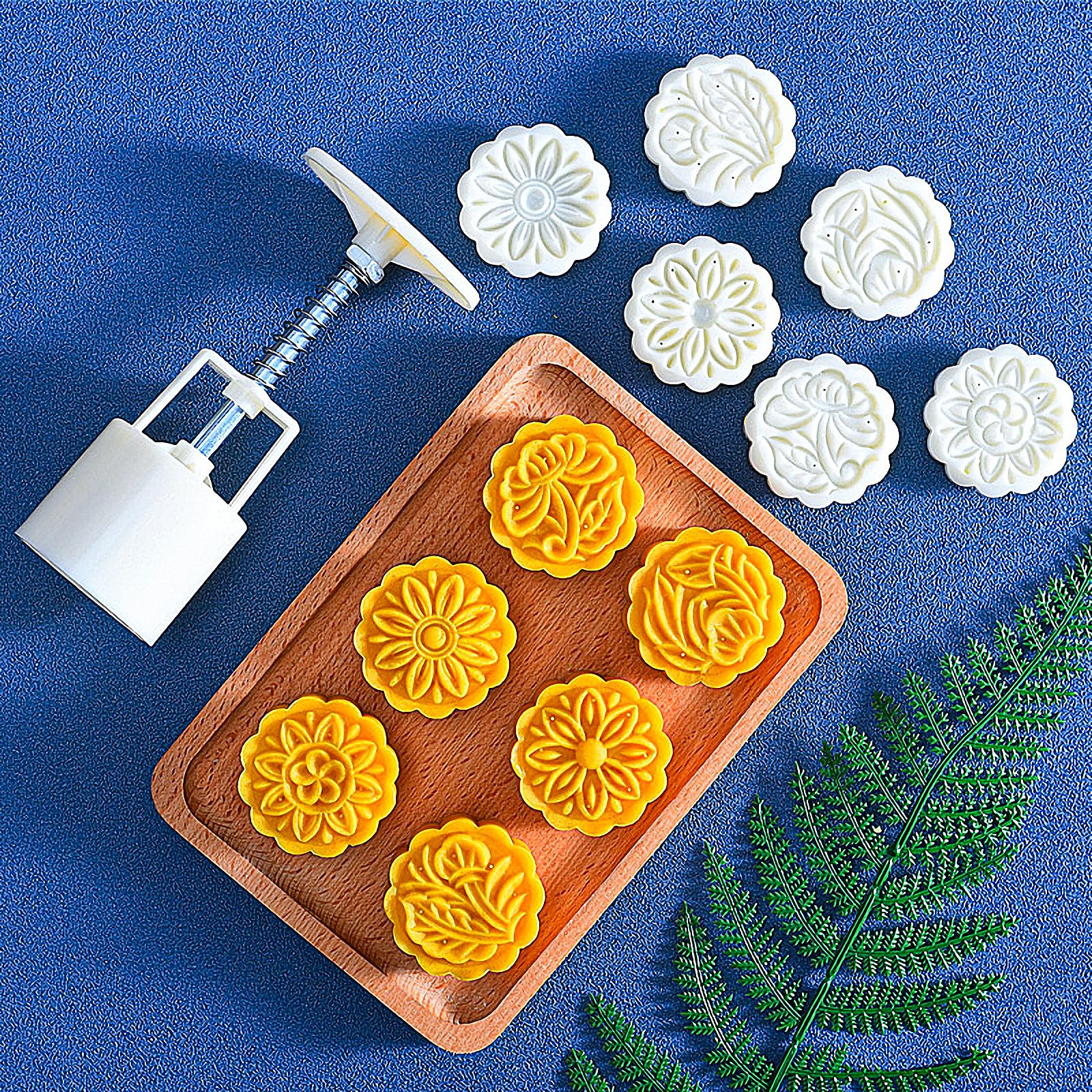 Księżycowe Ciasto Cookie Pieczątki Zestaw Ciasto Formy Forma Akcesoria Do Pieczenia Środek Jesieni Festiwal Mooncakes Deser Cupcake