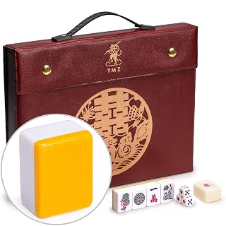 Yellow Mountain Imports YMI Rouge Prestige Chinese Mahjong Set, 146 Tiles